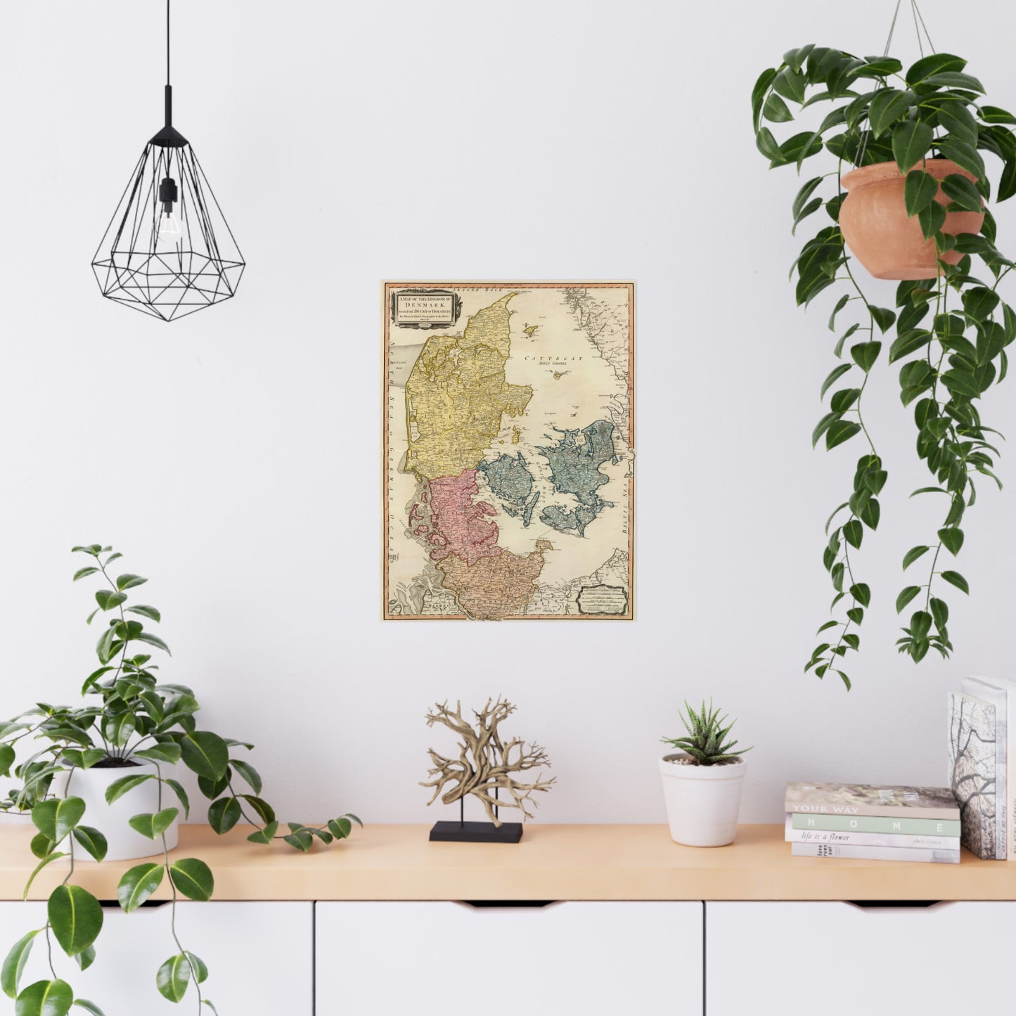 Denmark - 18th Century Map (Museum Paper Print)