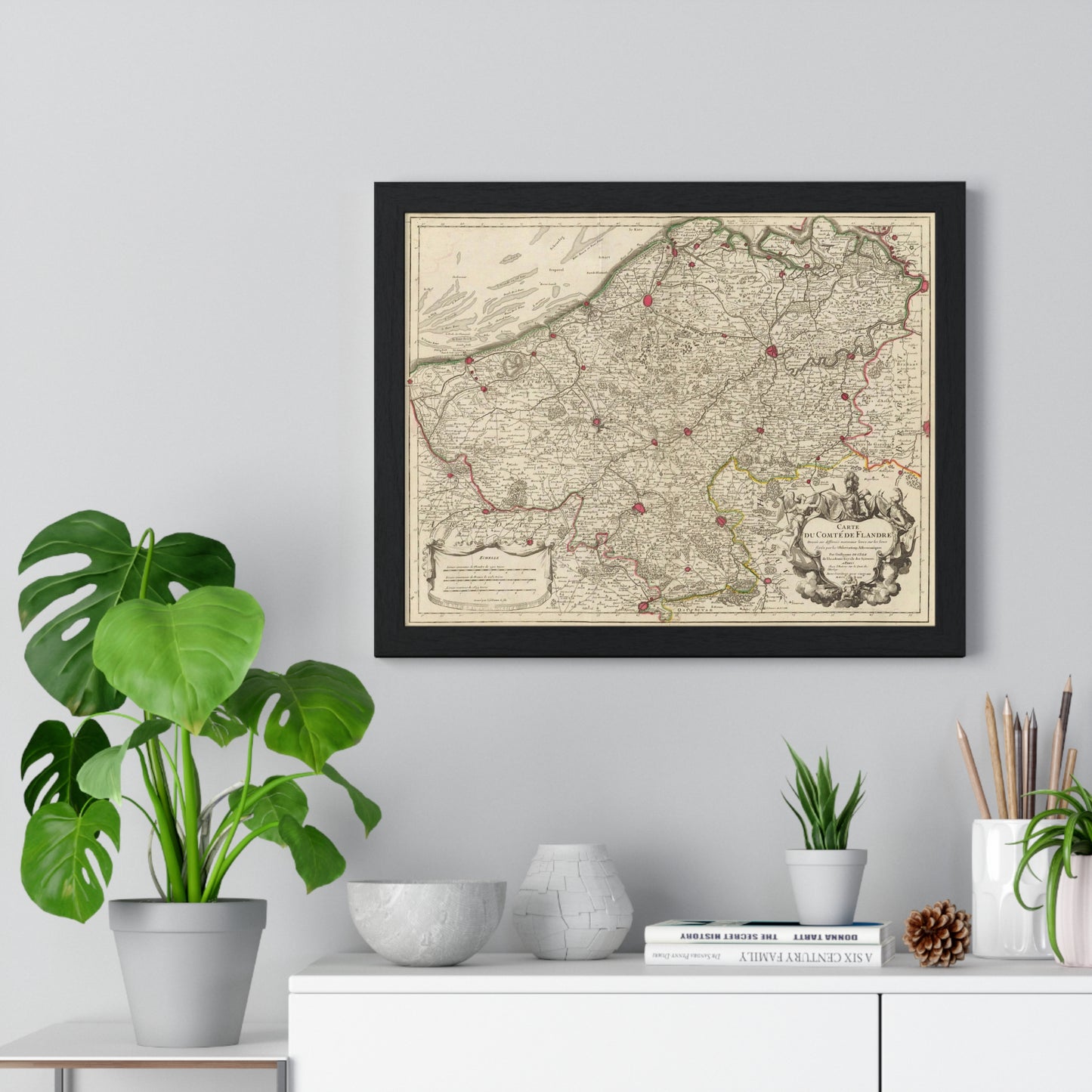 Flanders - 18th Century Map (Museum Paper Print)