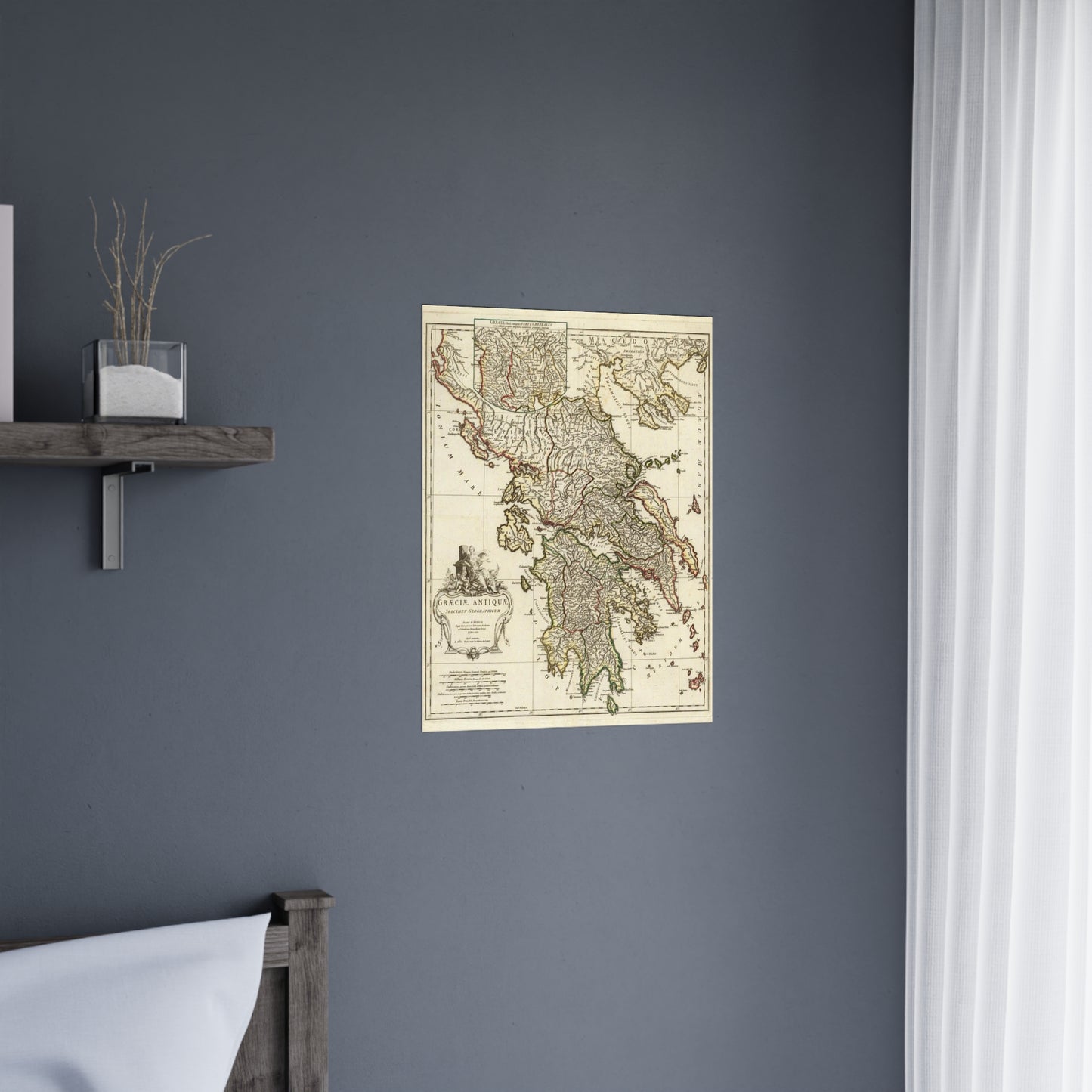Ancient Greece - 18th Century Map (Museum Paper Print)