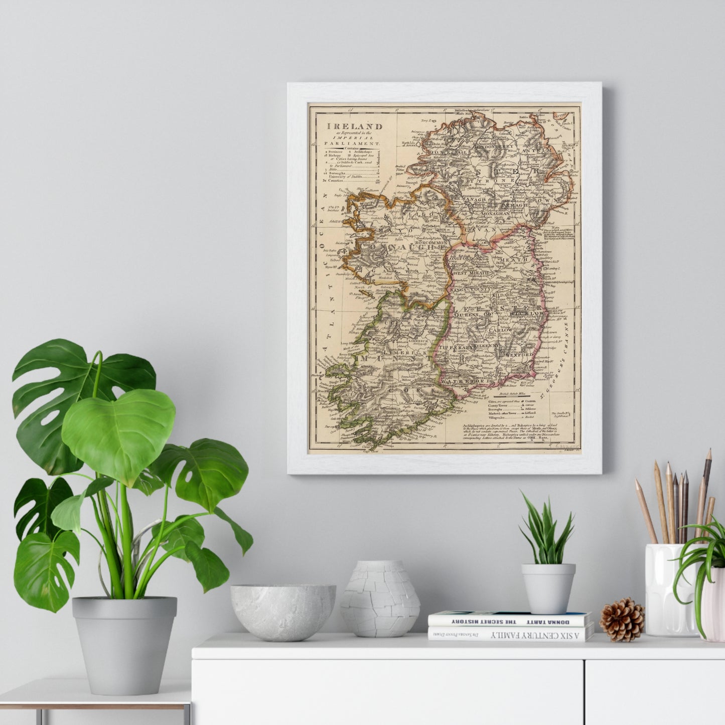 Ireland - 1818 Map (Premium Wood Frame)