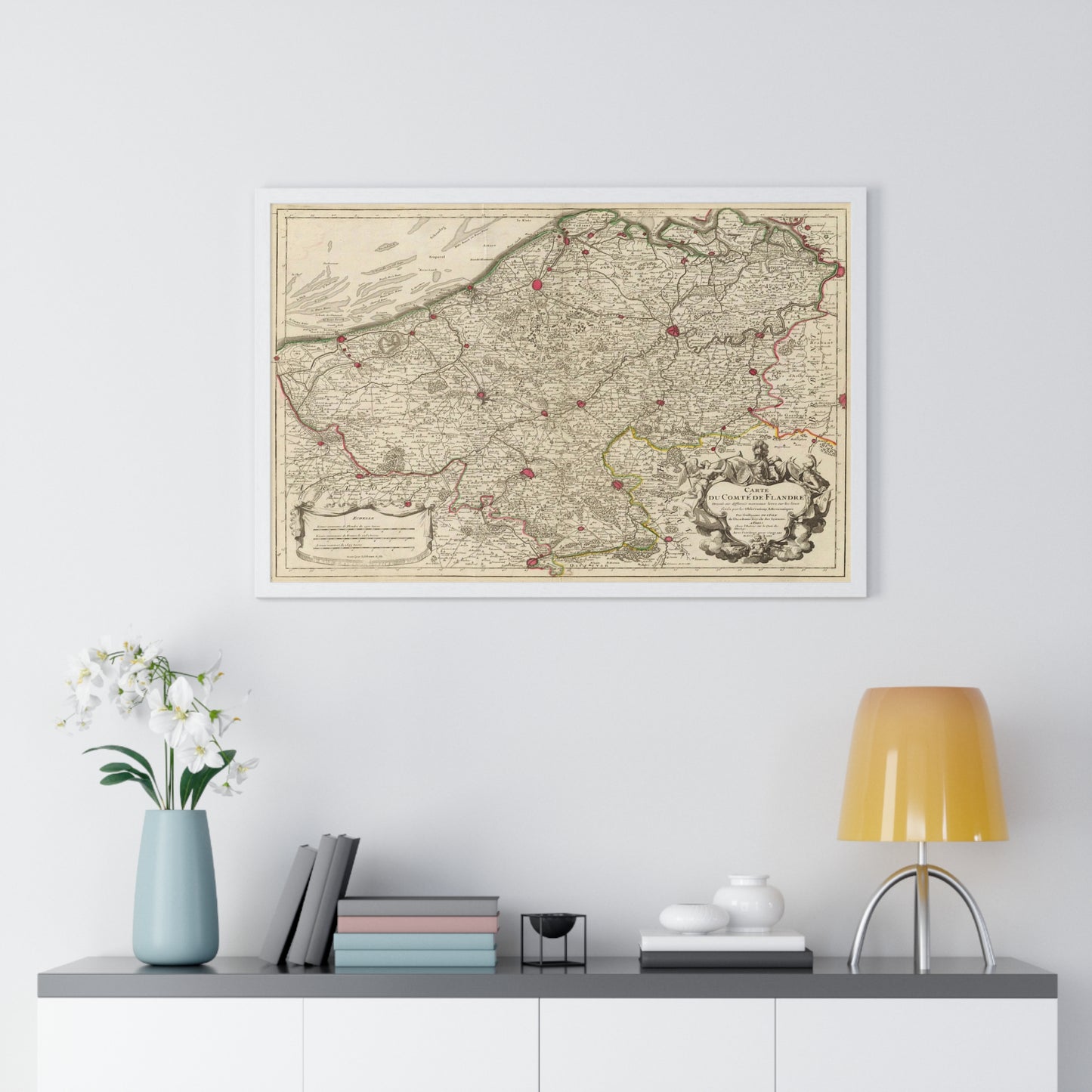 Flanders - 18th Century Map (Museum Paper Print)