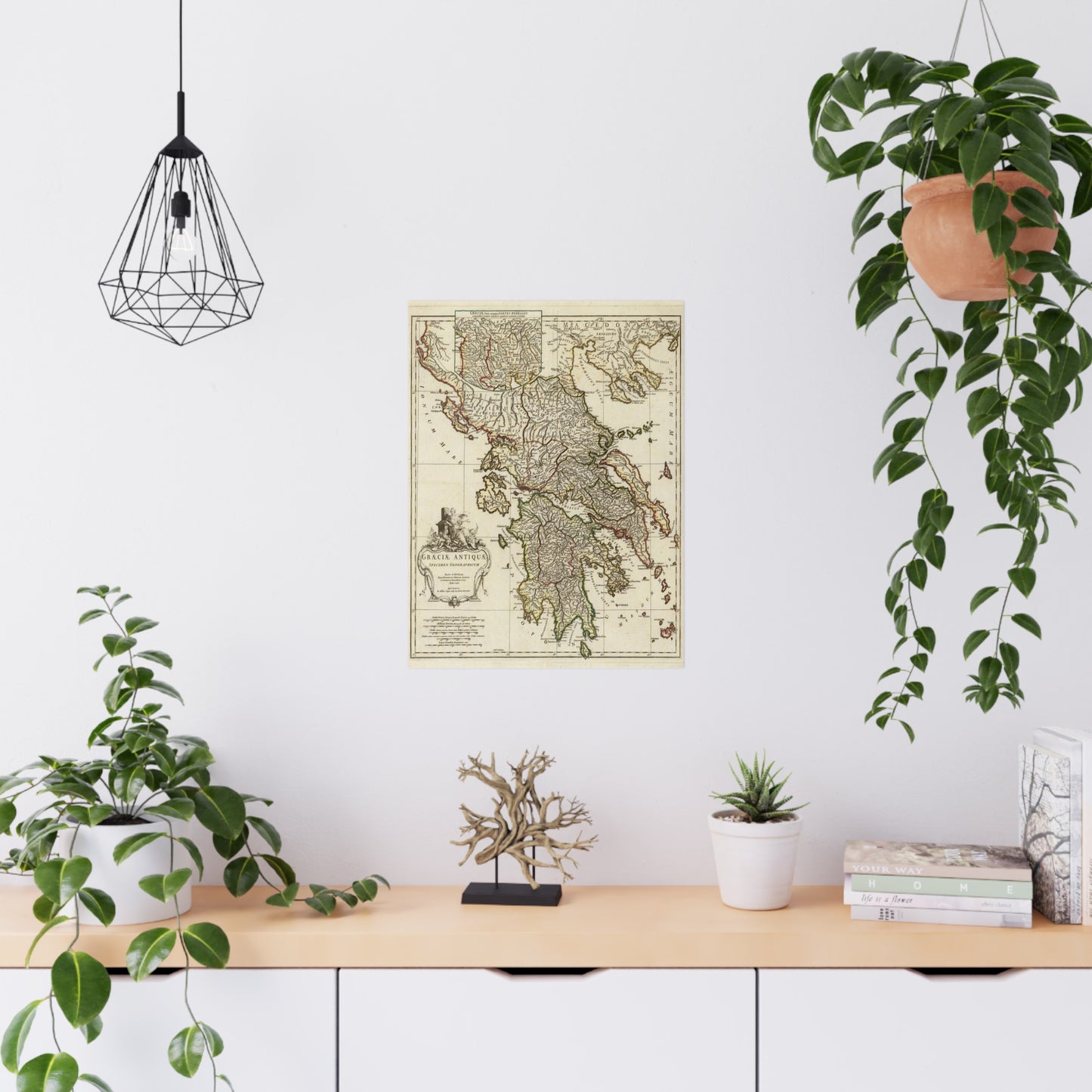 Ancient Greece - 18th Century Map (Museum Paper Print)