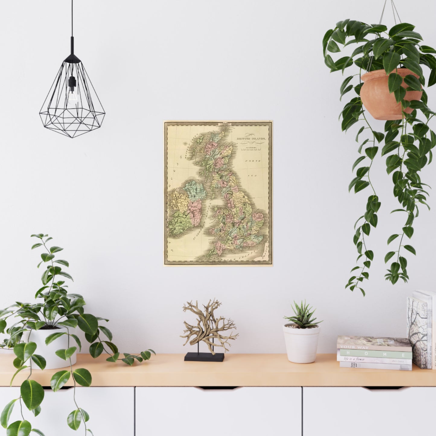 British Islands - 19th Century Map (Museum Paper Print)