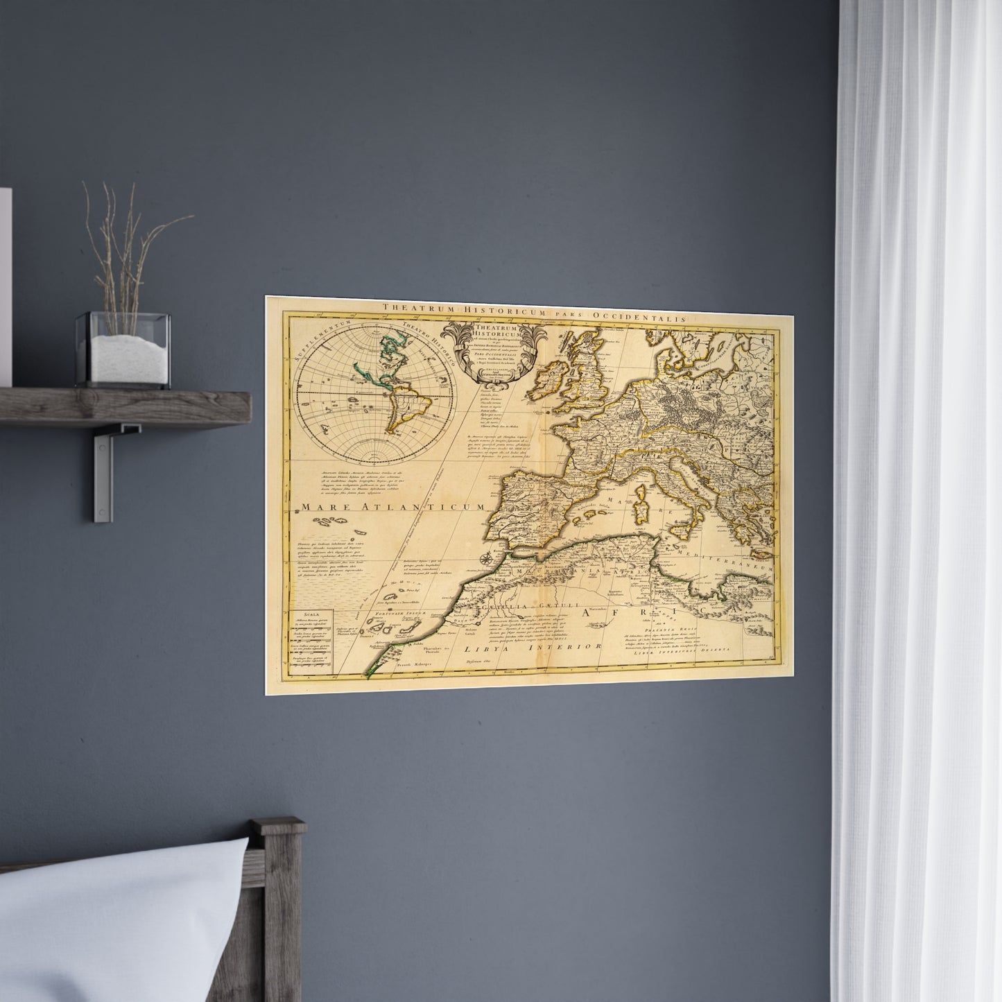 European Continent - 18th Century Map (Museum Paper Print)