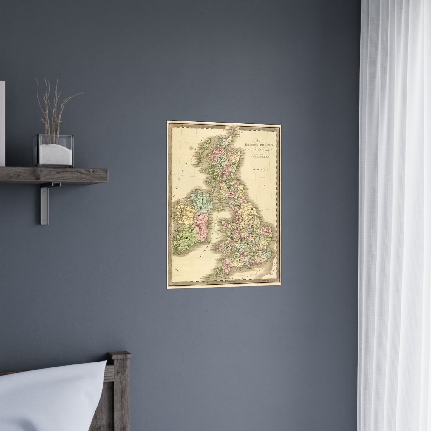 British Islands - 19th Century Map (Museum Paper Print)
