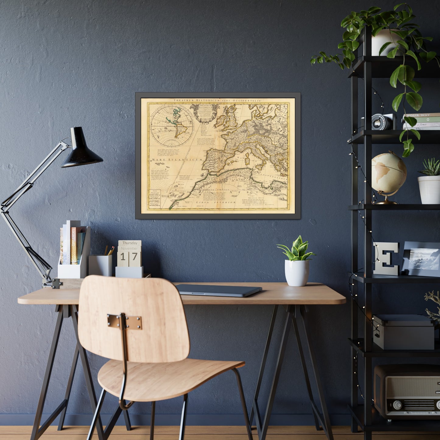 Antique Map of the Roman Empire (1742) — Premium Framed Vintage Print