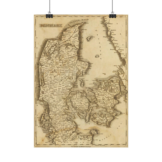 Antique Map of Denmark (1812) — Arrowsmith & Lewis, Early 19th-Century Atlas Edition