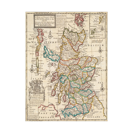 Scotland - 1732 Map (Museum Paper Print)