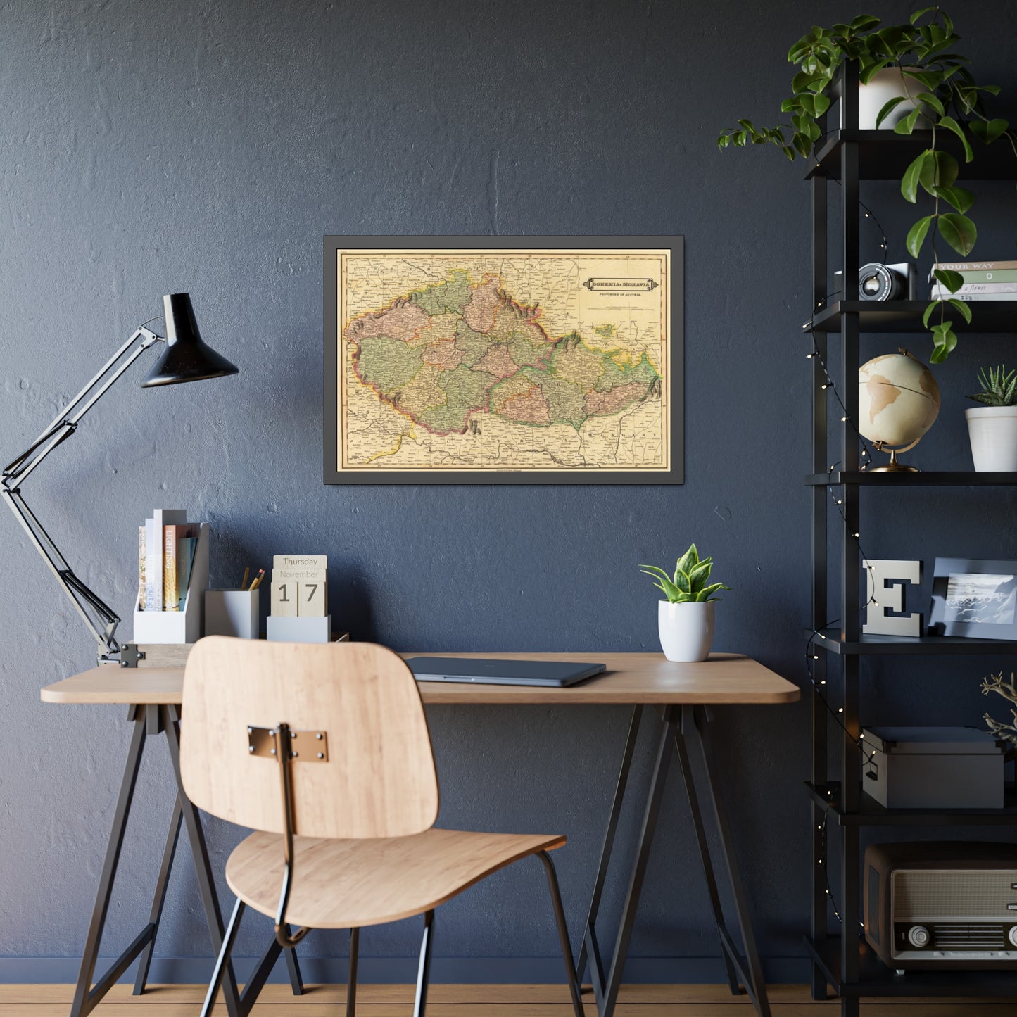 Antique Map of Bohemia and Moravia (1831) — (Framed Print) Provinces of Austria by Daniel Lizars