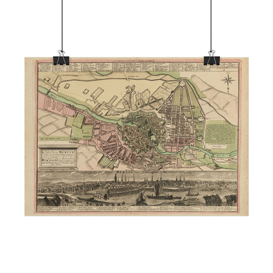 Antique Map of Berlin (1739) — Johann Friedrich Walter